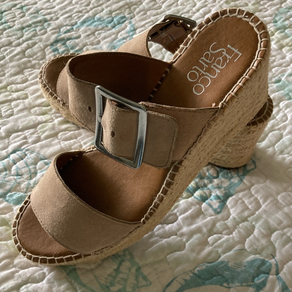 Franco Sarto Coastal Slip On Espadrille Wedge Sandal